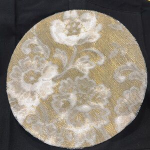 Floral Lace Gold round painting